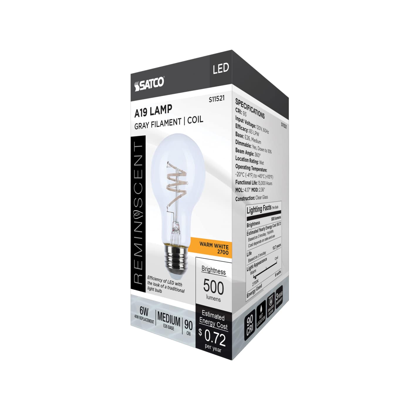 6A19/CL/LED-GF/COIL/927/120V - S11521
