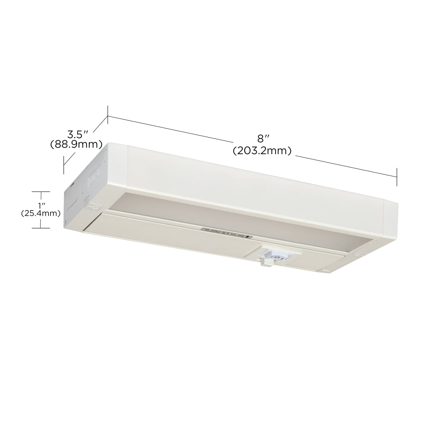 UNDER CAB LED 3CCT 8" - WH - 63-500