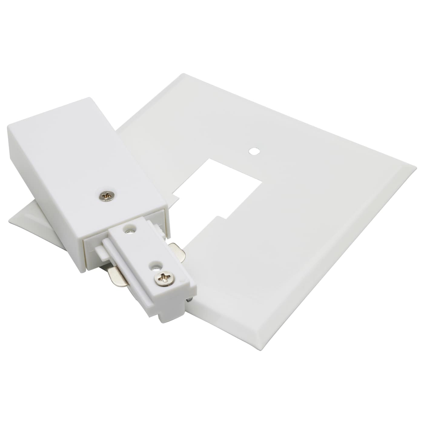 EXT FEED (REV POL) W/CANOPY-WH - TP218