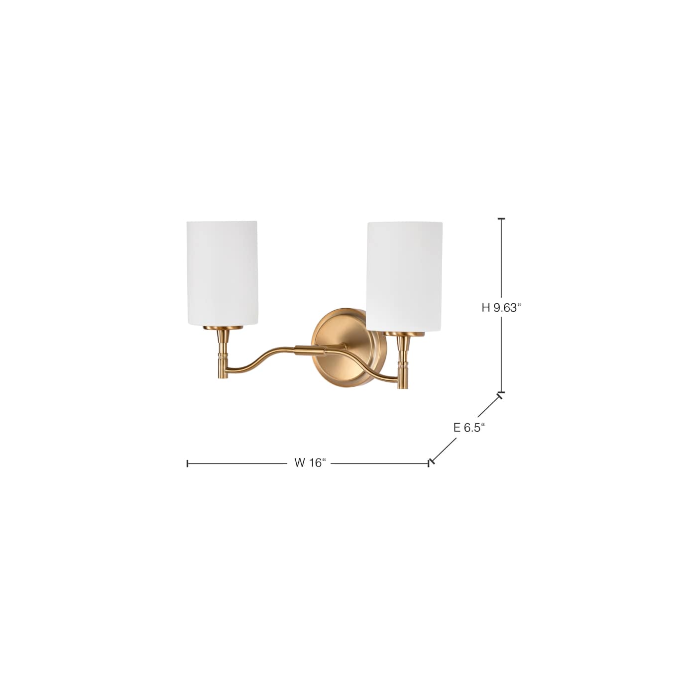 LIAM 2 LIGHT VANITY - 60-8202