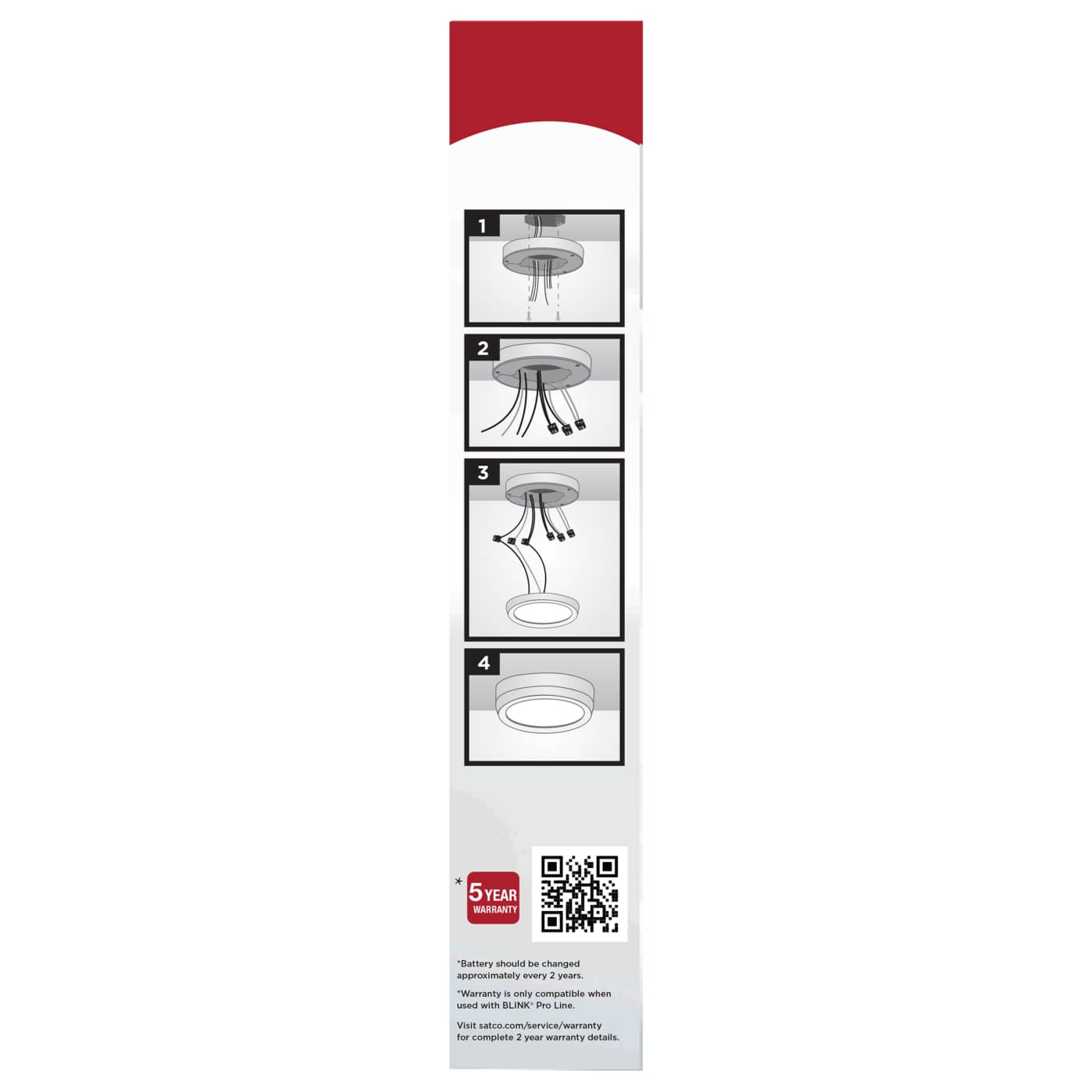 7" SQ BLINK PRO EM BATT BACKUP - 62-1714-EM