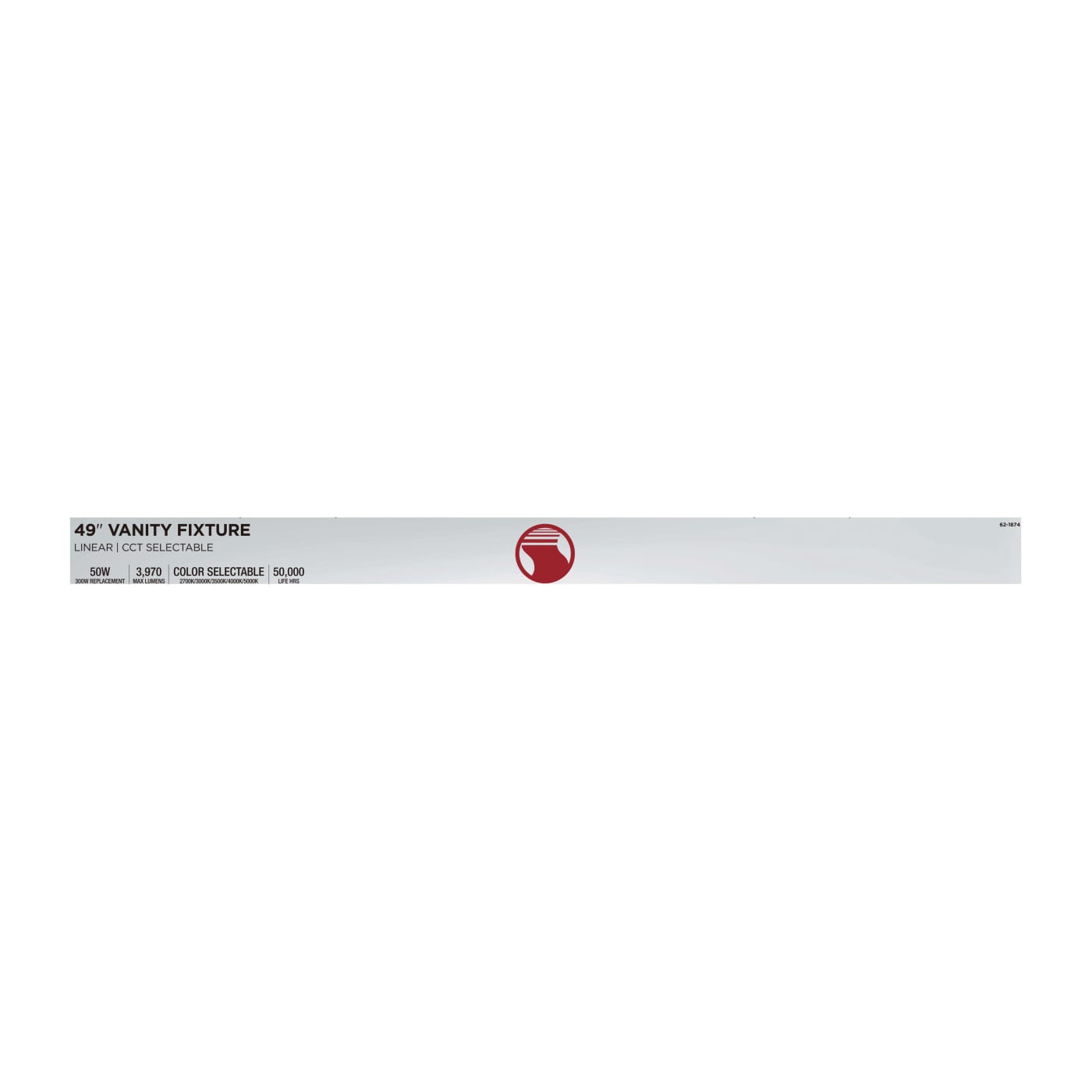 LED CRISPO 49" WHITE VANITY - 62-1874