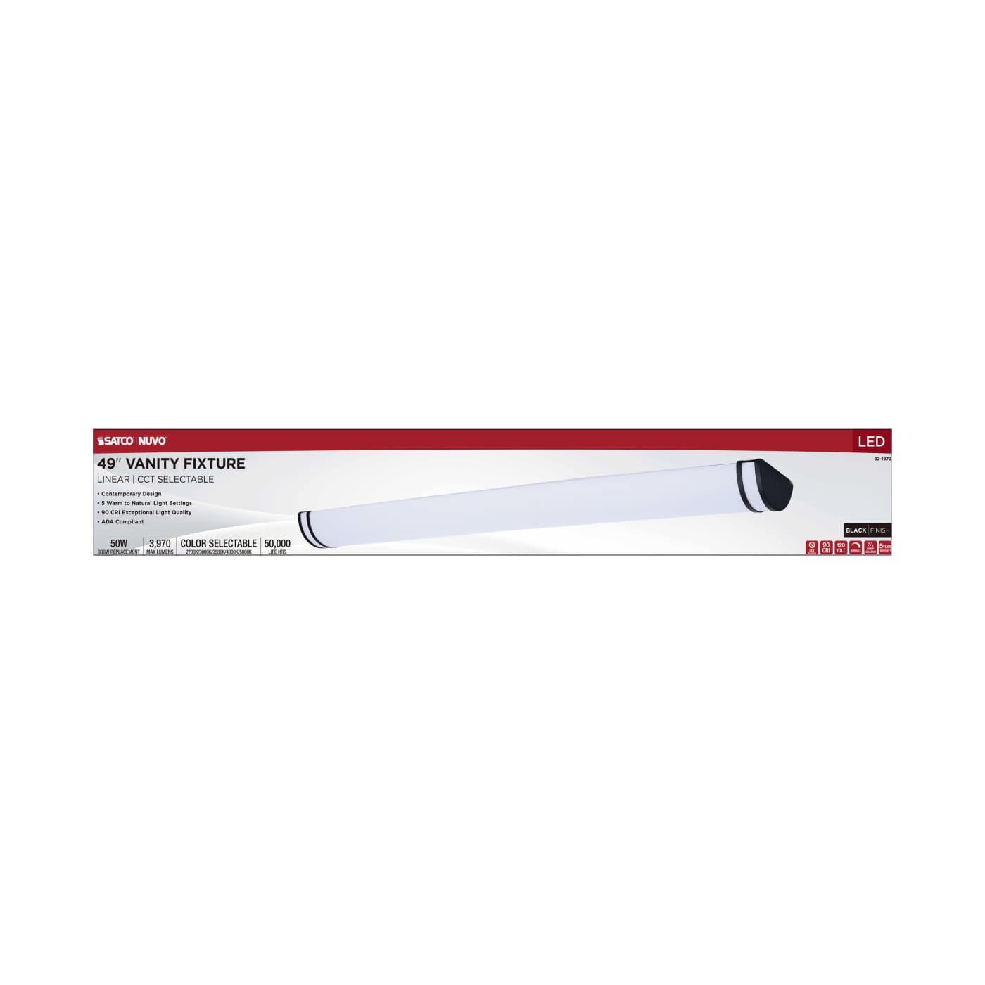 LED GLAMOUR 49" BL VANITY - 62-1972