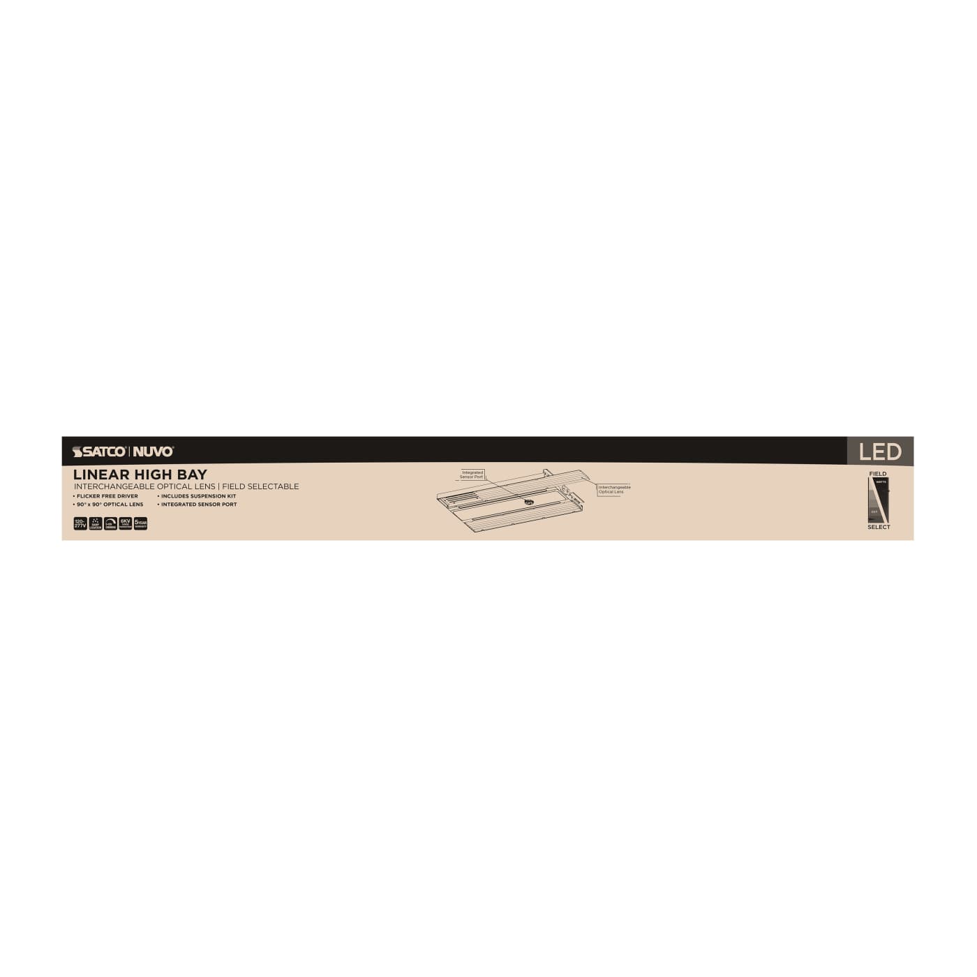 LED SELECTABLE LINEAR HIGH BAY - 65-1013