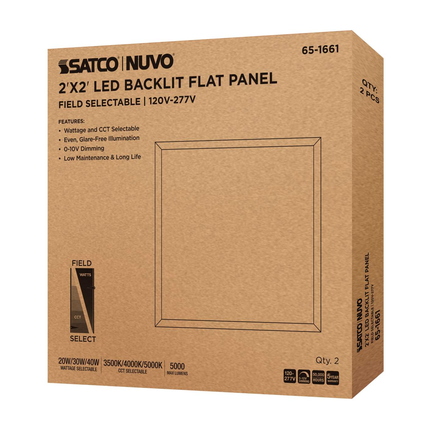 2X2 LED BACKLIT FLAT PANEL - 65-1661