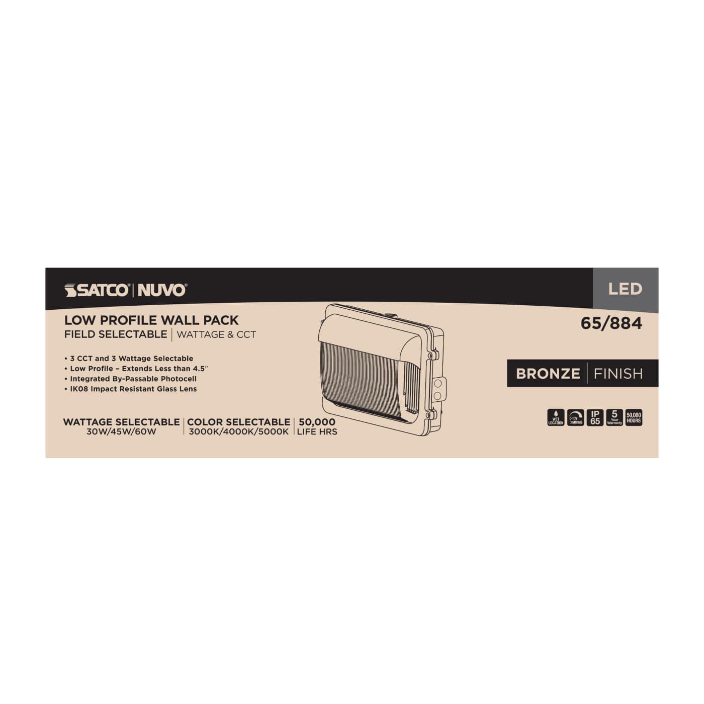 LED LOW PROFILE WALL PACK - 65-884