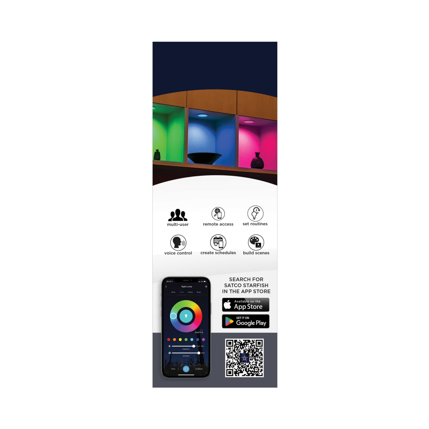 12WLED/DW/6/RGBTW/RND/RD/WH - S11566