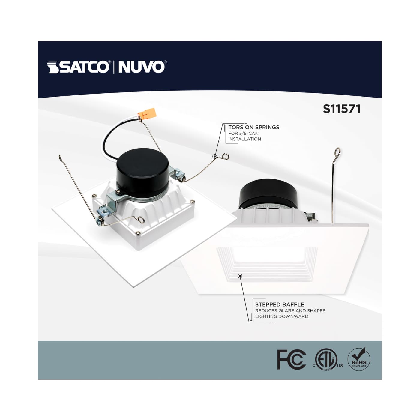 13WLED/RDL/5-6/RGBTW/SQ/WH - S11571