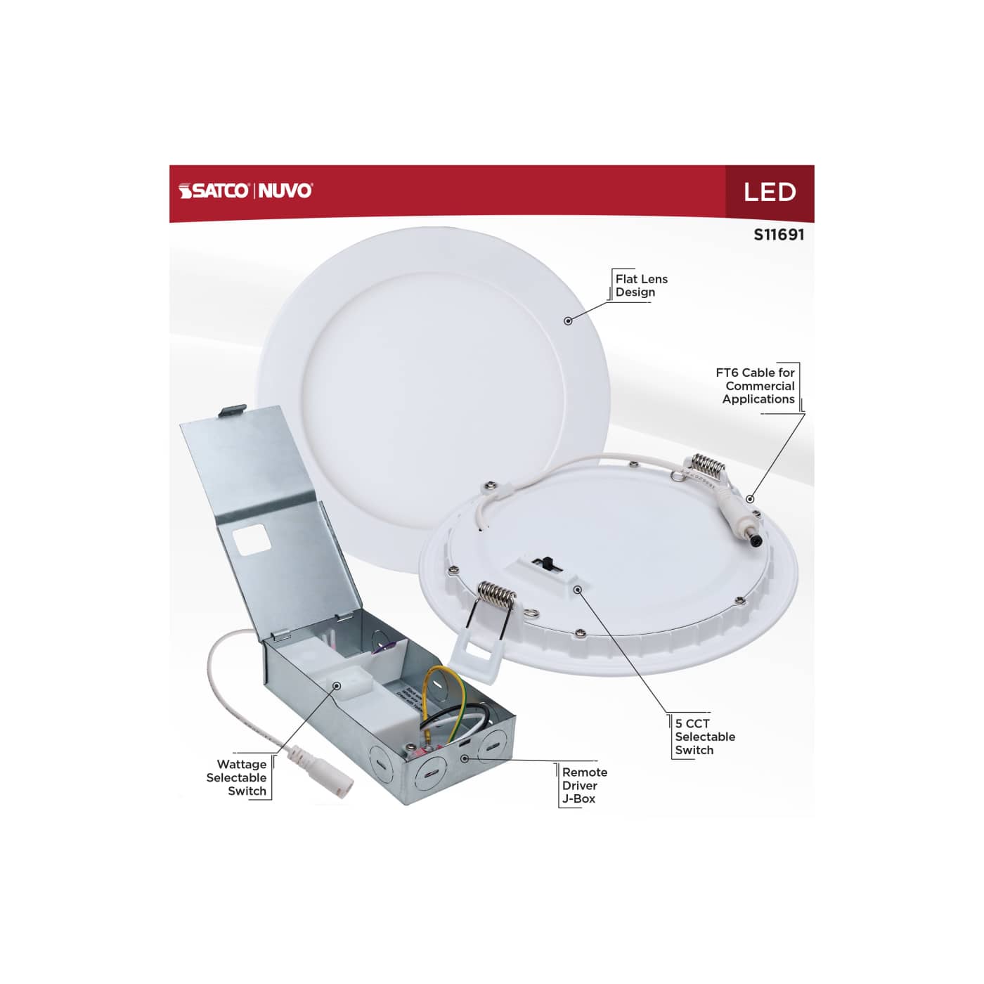 15WLED/DW/6/FS/RND/FL/DD - S11691