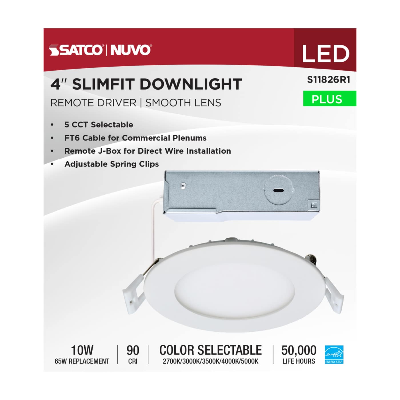10WLED/DW/EL/4/CCT-SEL/RND/RD - S11826R1