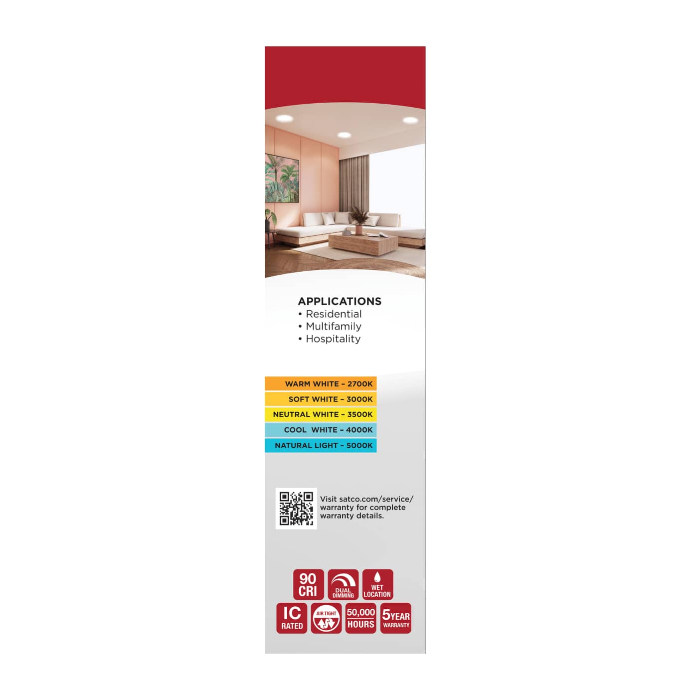 30WLED/DW/10/CCT/RND/FL/DD - S11848