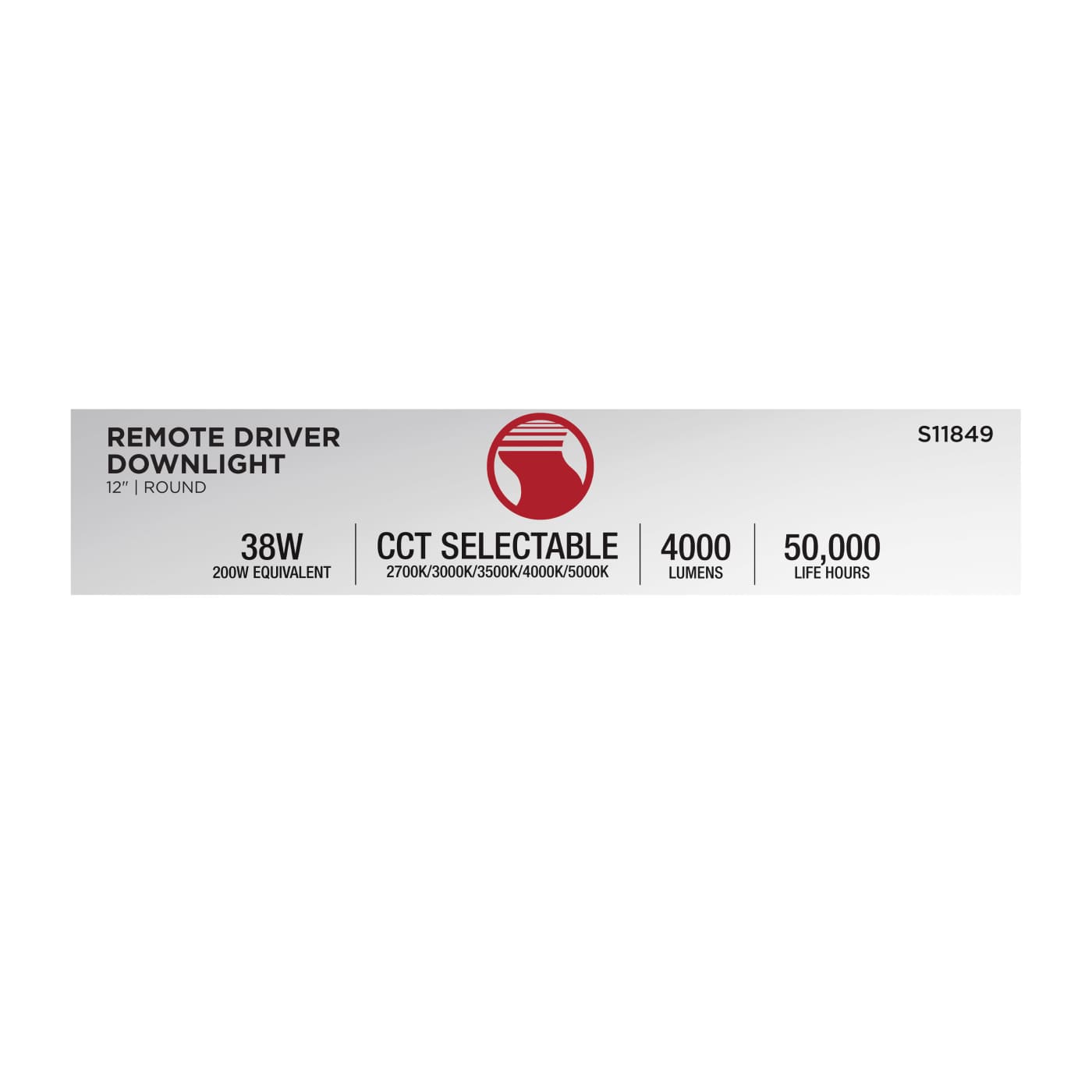 38WLED/DW/12/CCT/RND/FL/DD - S11849