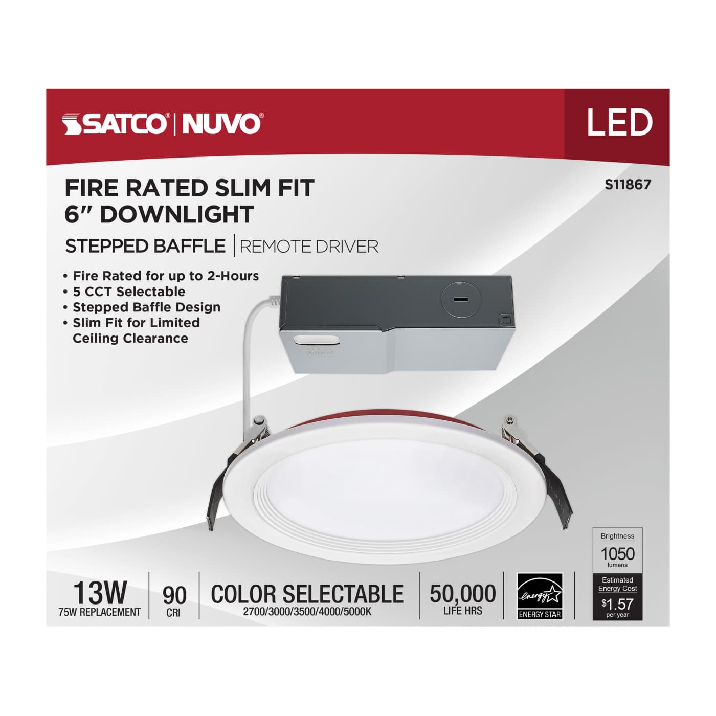 13WLED/6/FR/CCT/SLF/RD/STB/RND - S11867