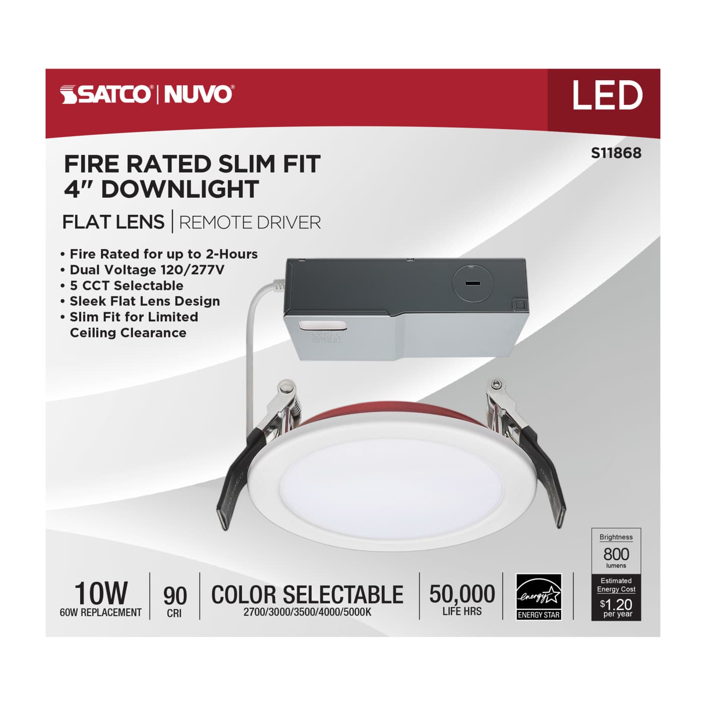10WLED/4/CFR/CCT/SLF/RD/FL/RND - S11868