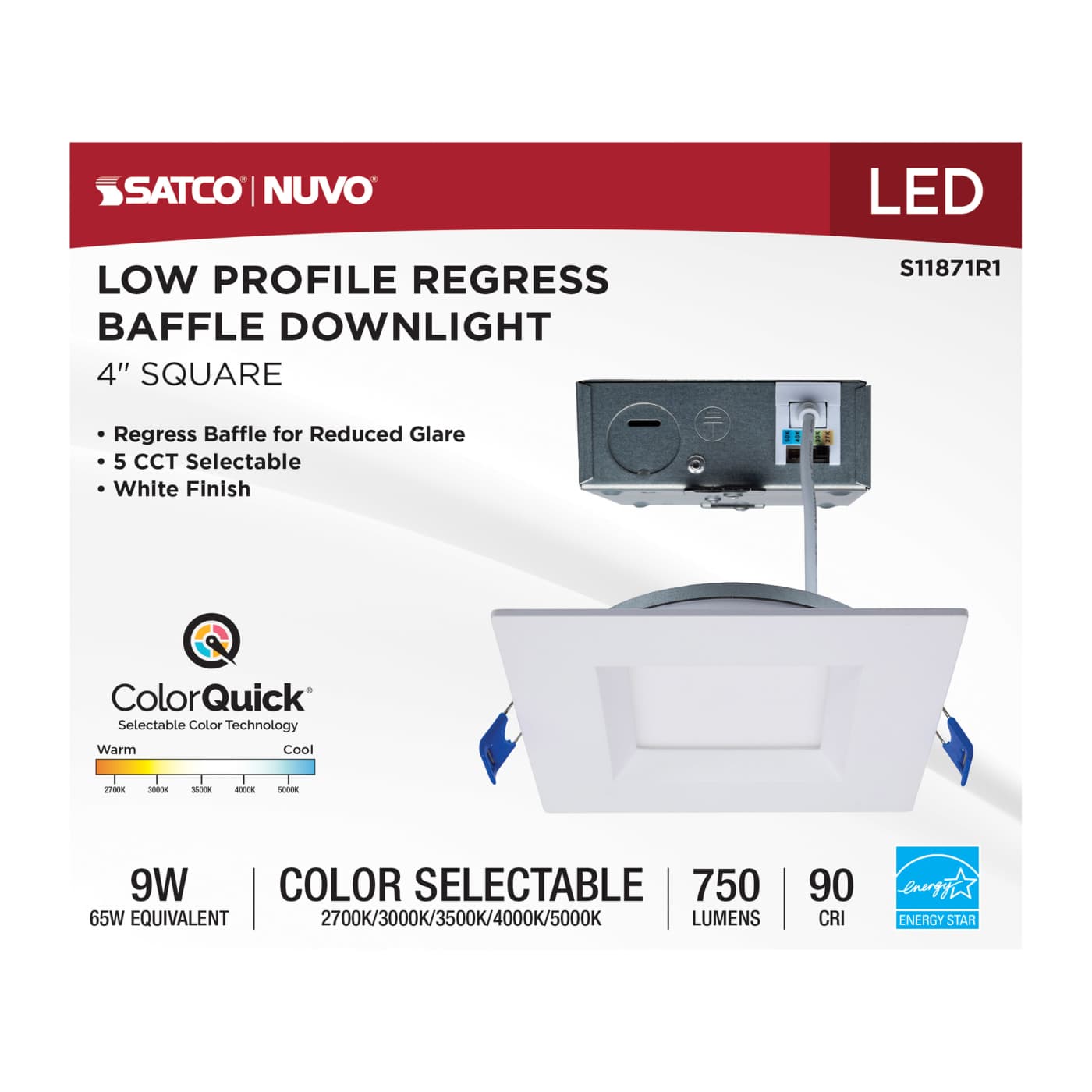 9WLED/DW/4/CCT-SEL/SQ/RD/WH - S11871R1