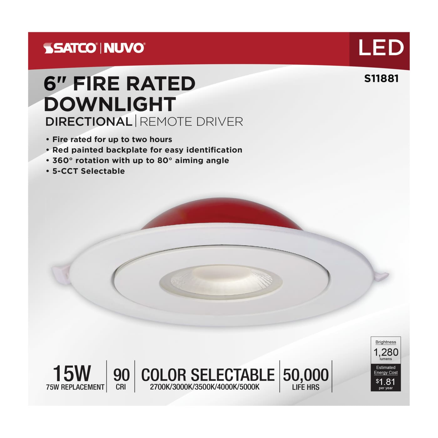 15WLED/DW-FR/6/CCT-SEL/RND/DIR - S11881