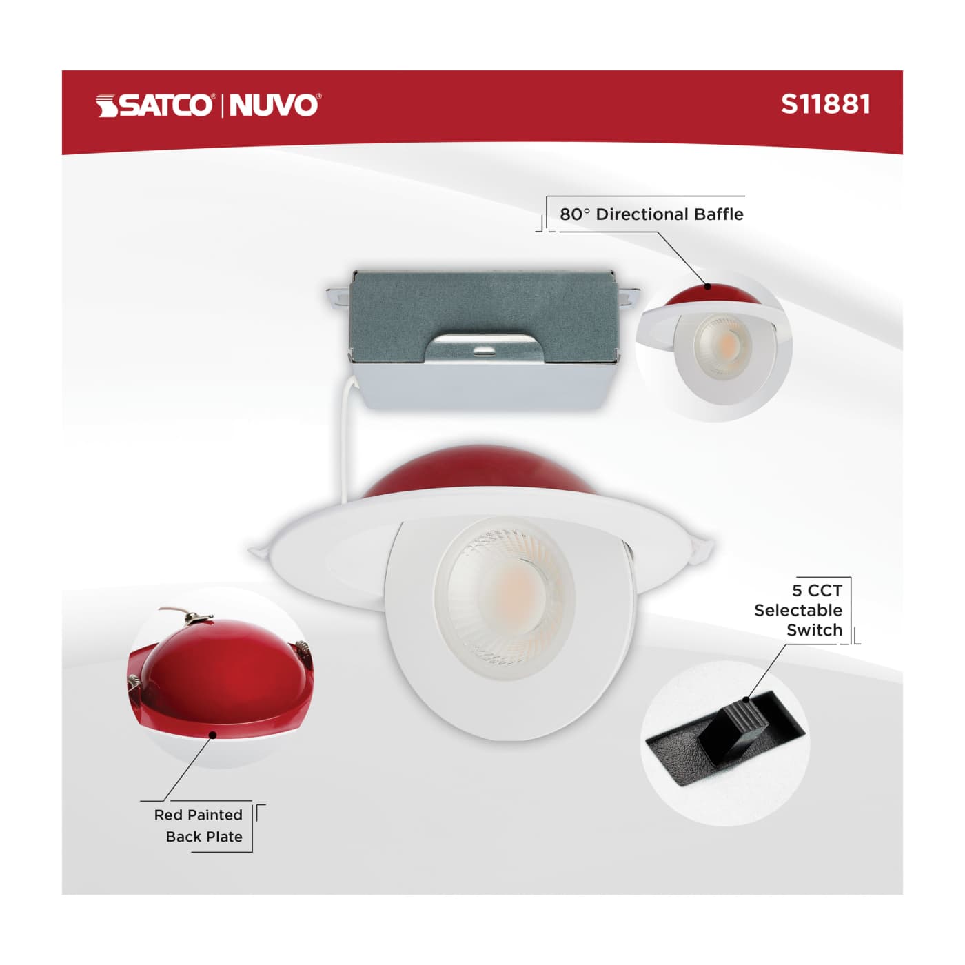 15WLED/DW-FR/6/CCT-SEL/RND/DIR - S11881