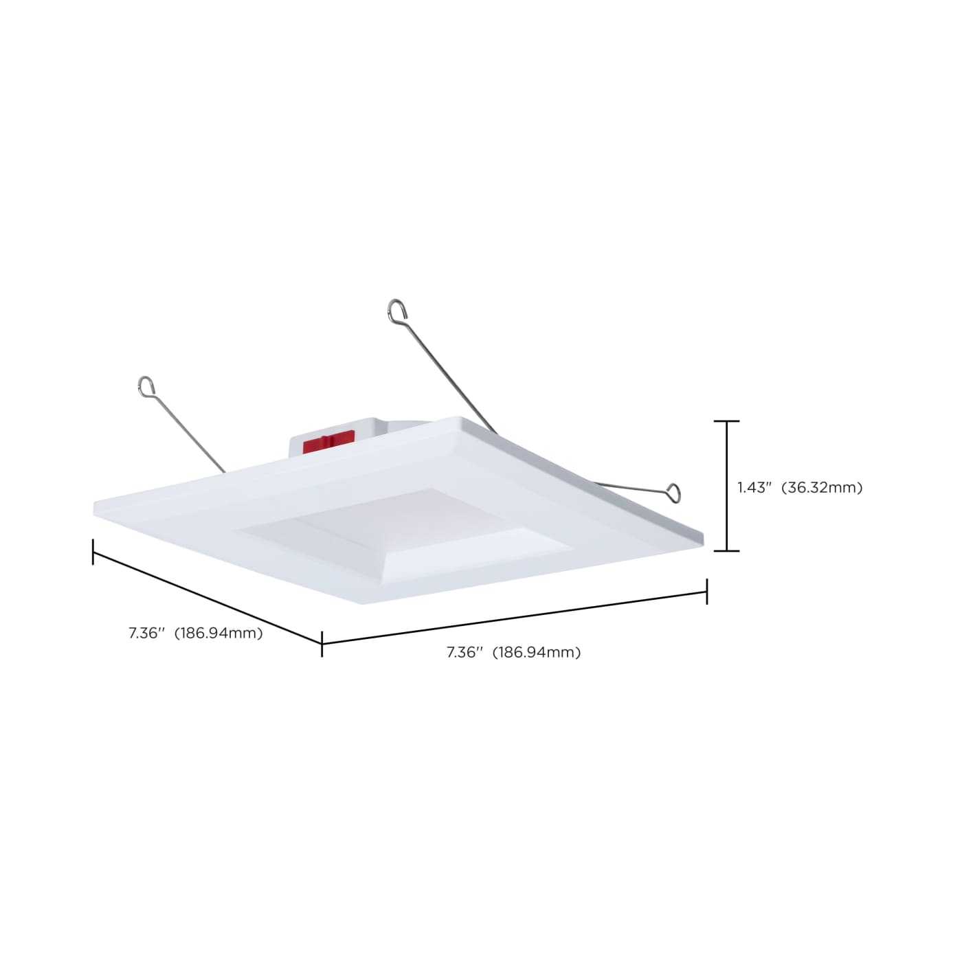 10WLED/DLR/5-6/5CCT/E/SQ/WH - S12605