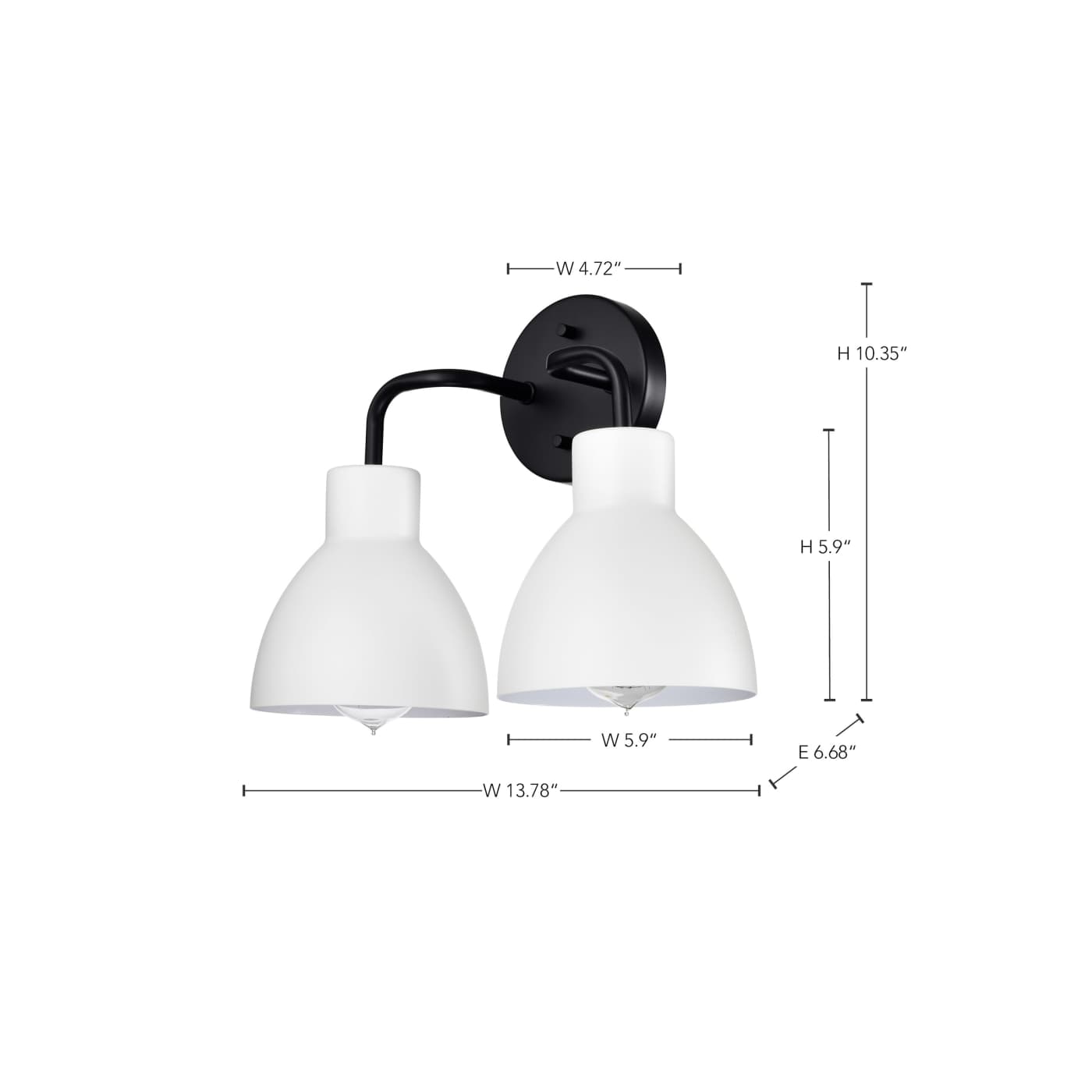 SLOAN 2 LIGHT VANITY - 60-6785