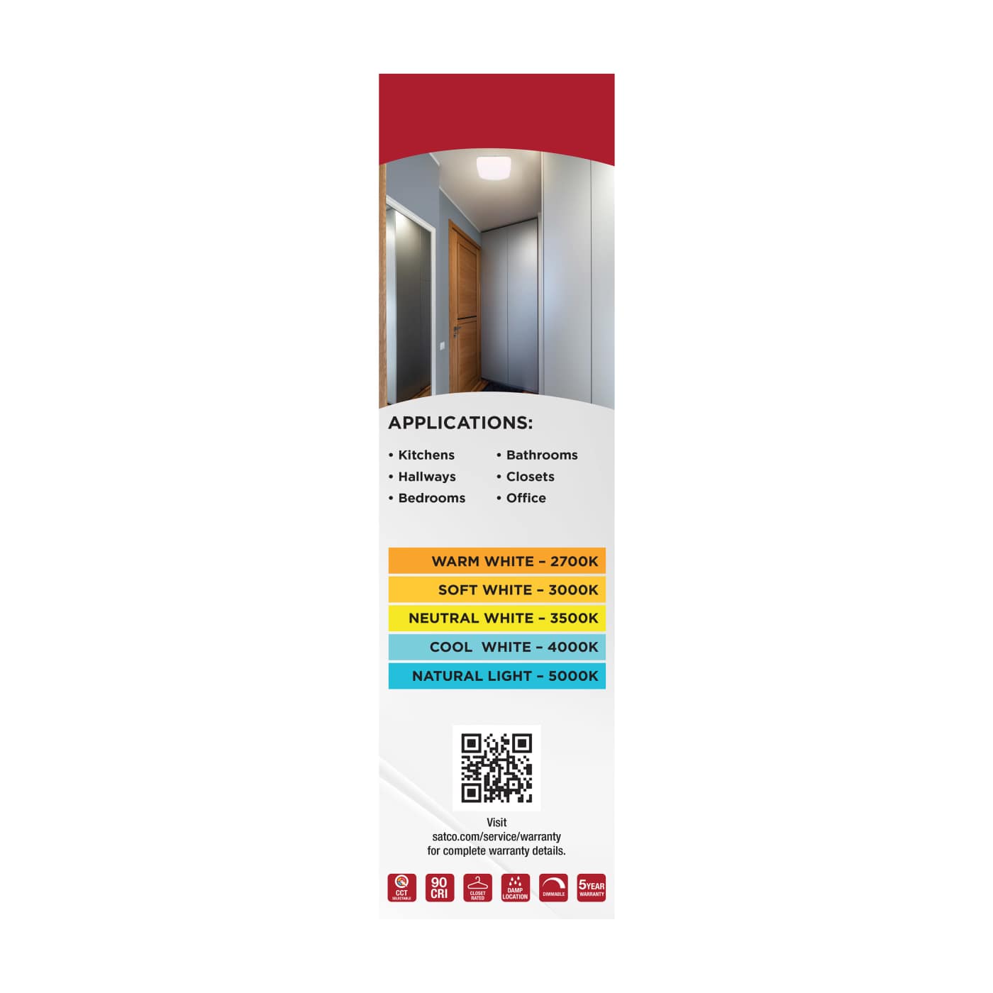 11" SQUARE LED CLOUD FIXTURE - 62-1854