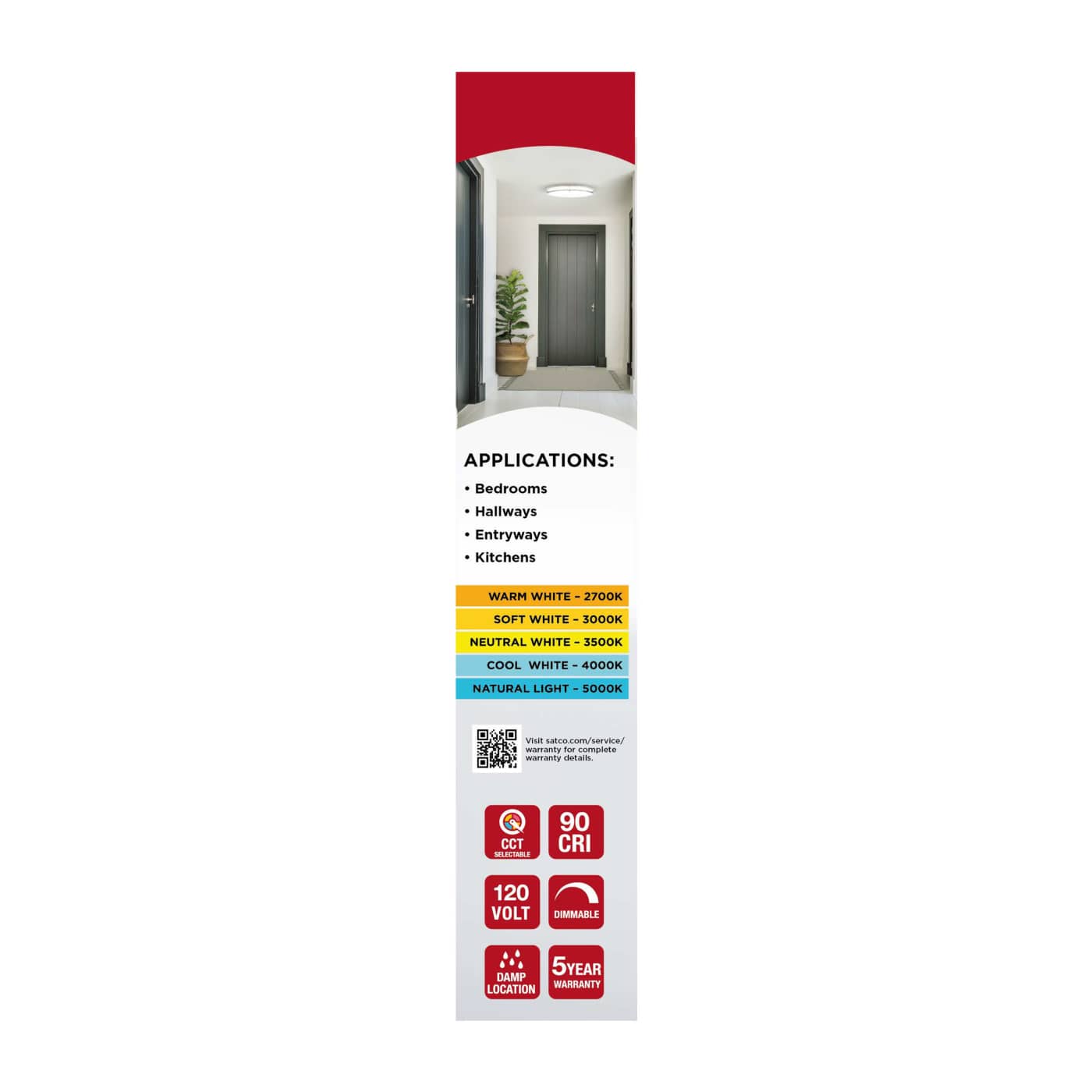 LED GLAMOUR BN 13" FLUSH - 62-1876
