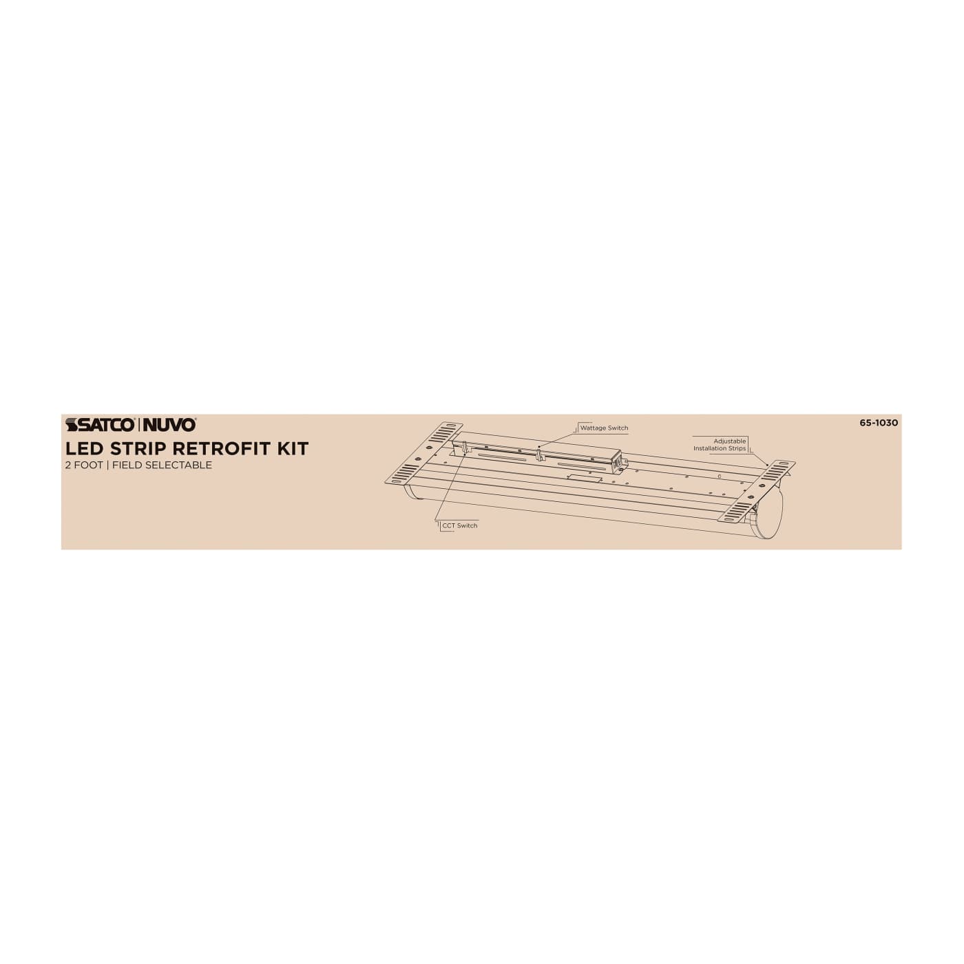 2FT 25W LED STRIP RETROFIT - 65-1030