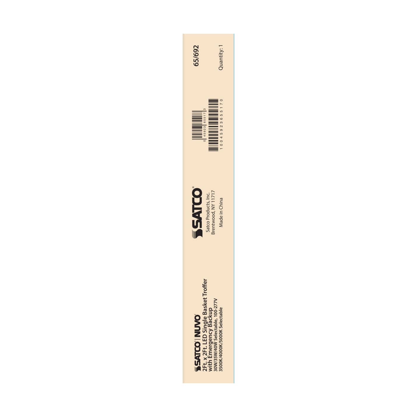 2X2 EM SINGLE BASKET TROFFER - 65-692