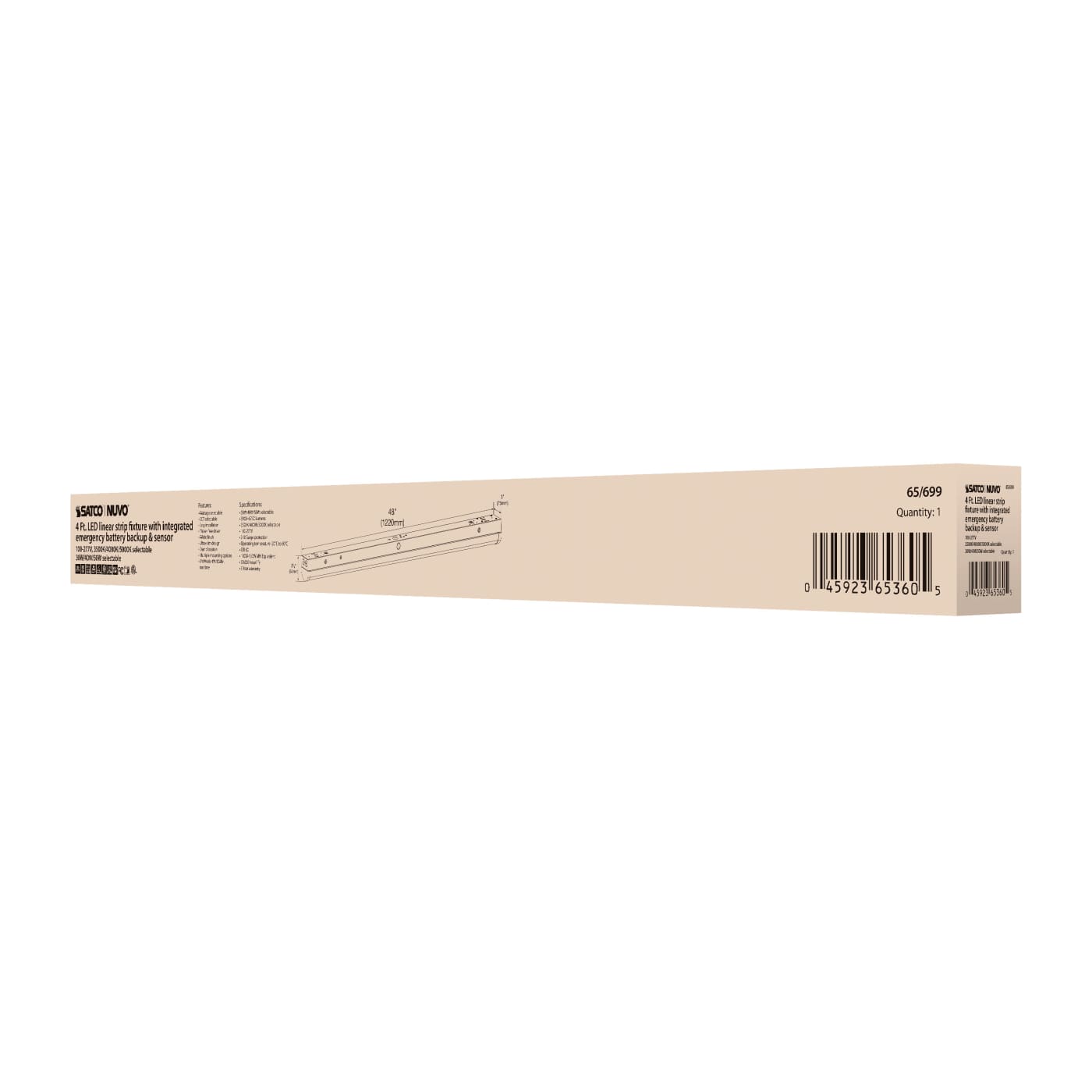 4' LINEAR STRIP W/ EM & SENSOR - 65-699