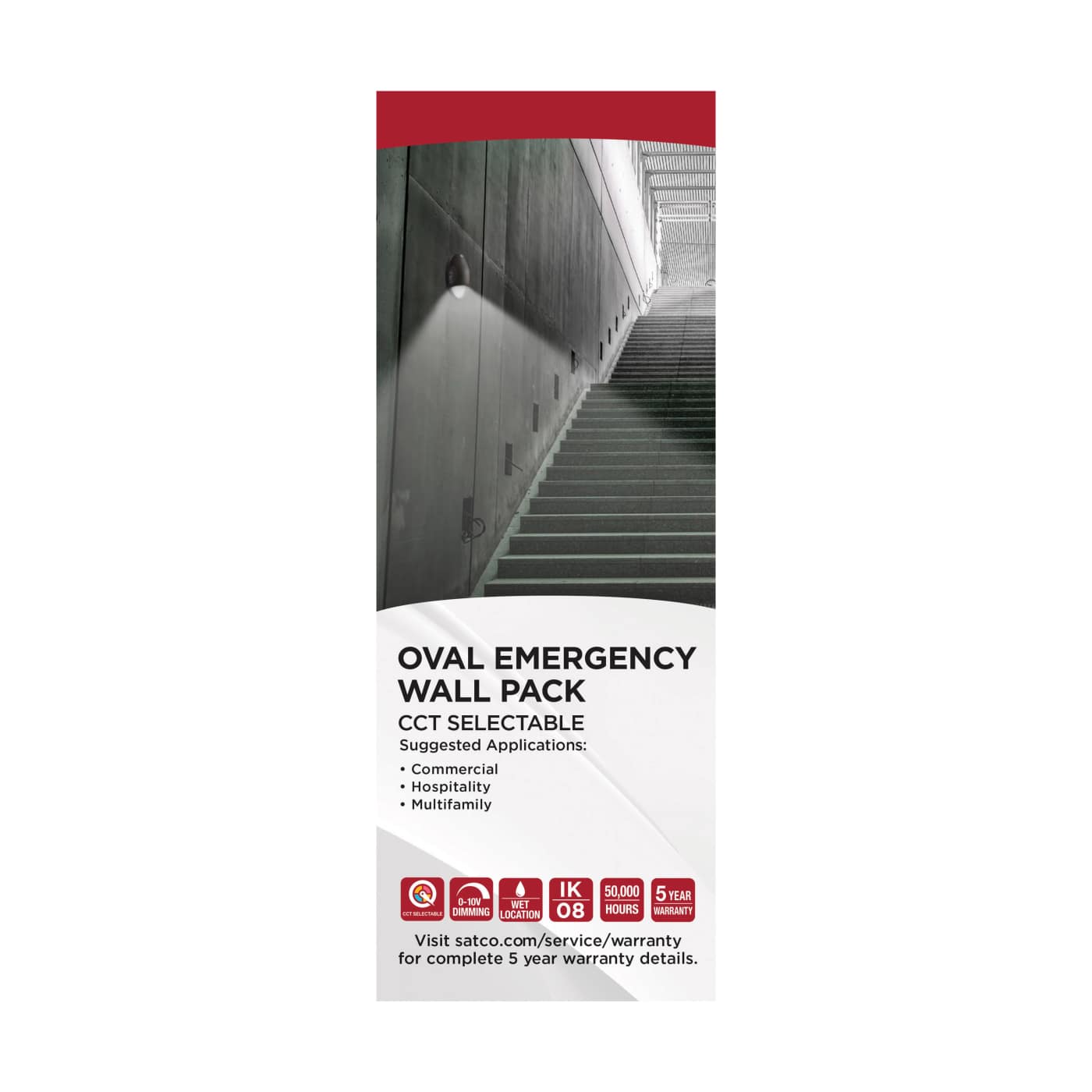 LED SMALL EM WALL PACK BRONZE - 65-880