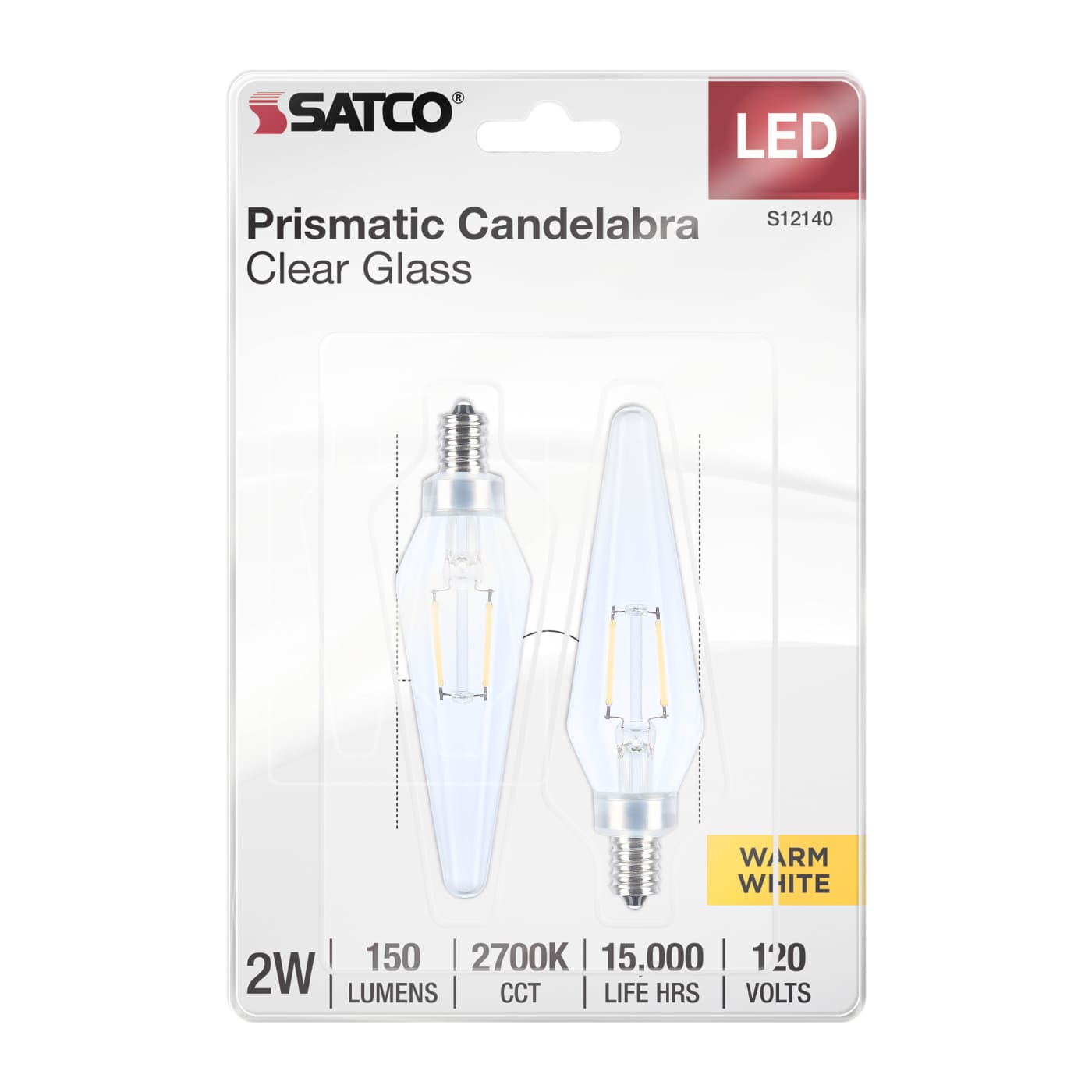 2HEX11/LED/CL/827/E12/120V/2CD - S12140