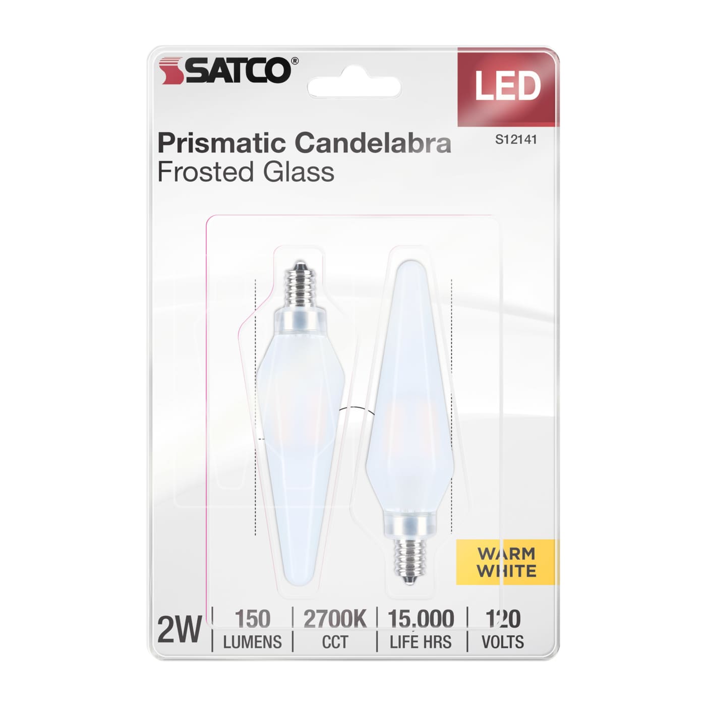 2HEX11/LED/FR/827/E12/120V/2CD - S12141