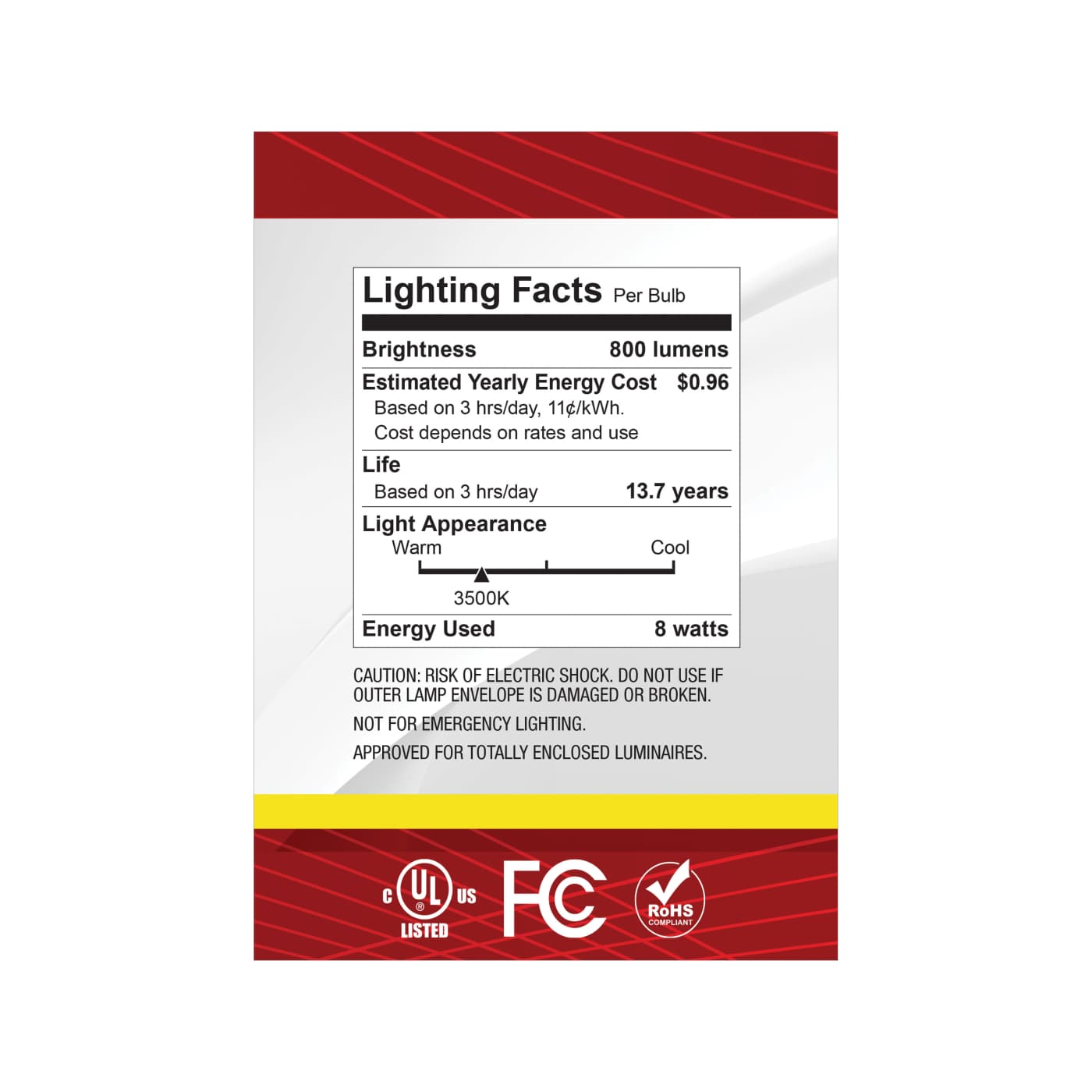 8G40/CL/LED/E26/935/120V - S12488
