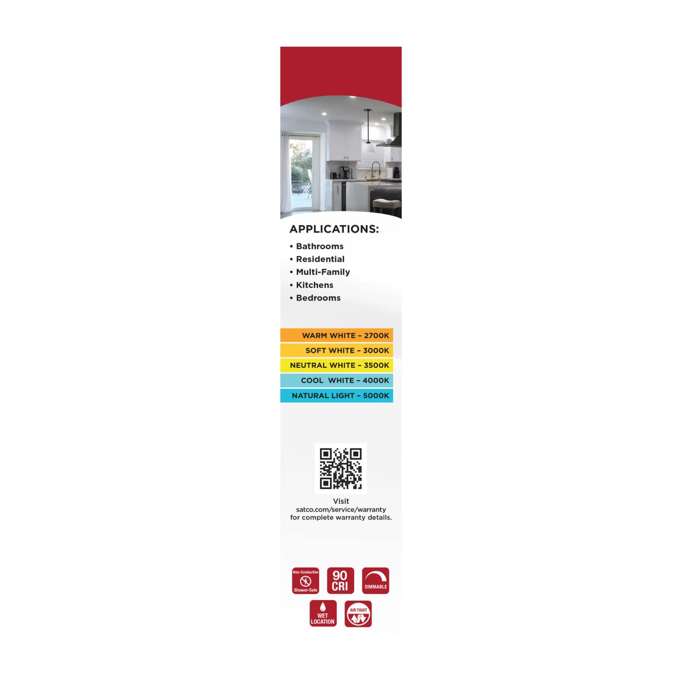 8WLED/DLR/5-6/5CCT/E/SQ/WH - S12603