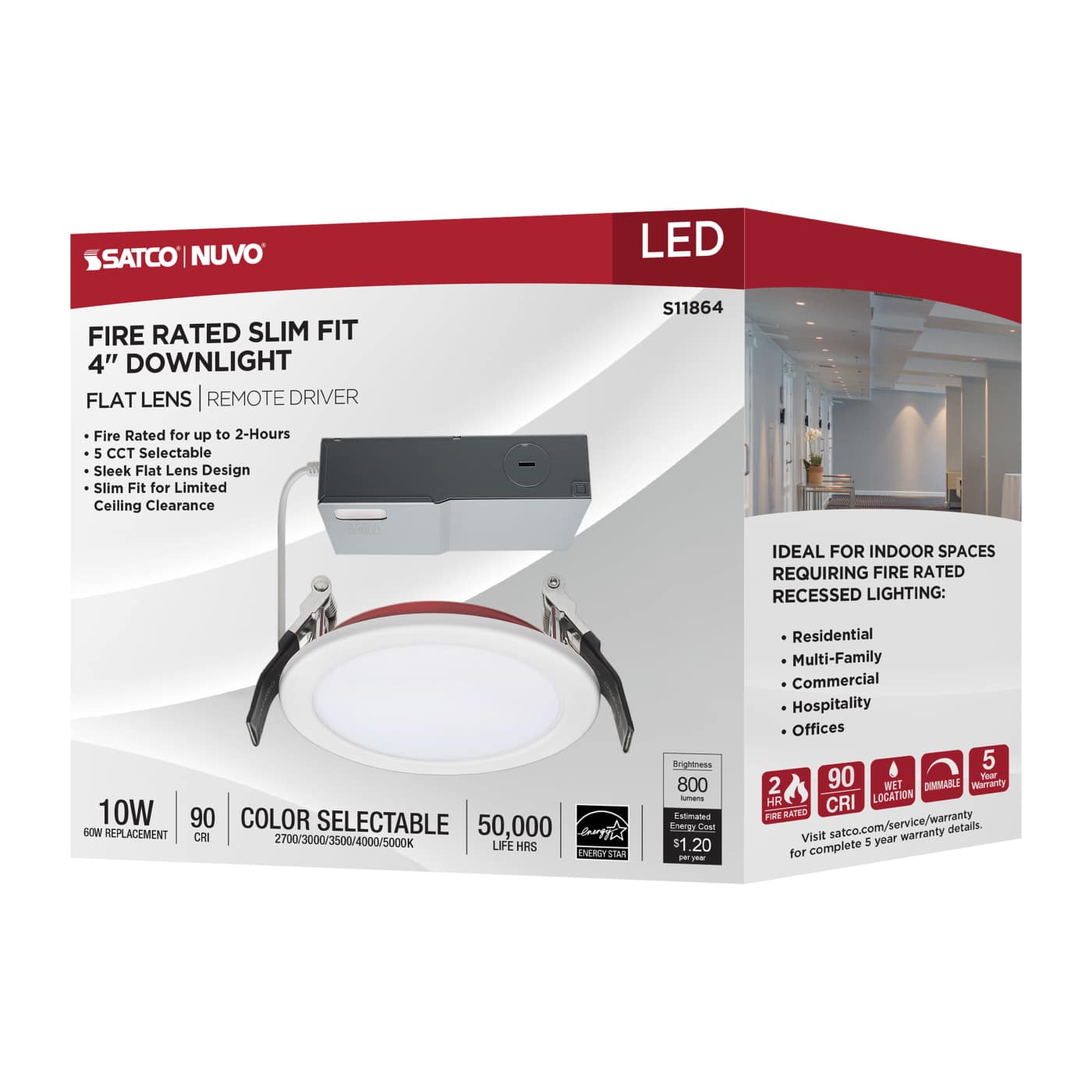 10WLED/4/FR/CCT/SLF/RD/FL/RND - S11864