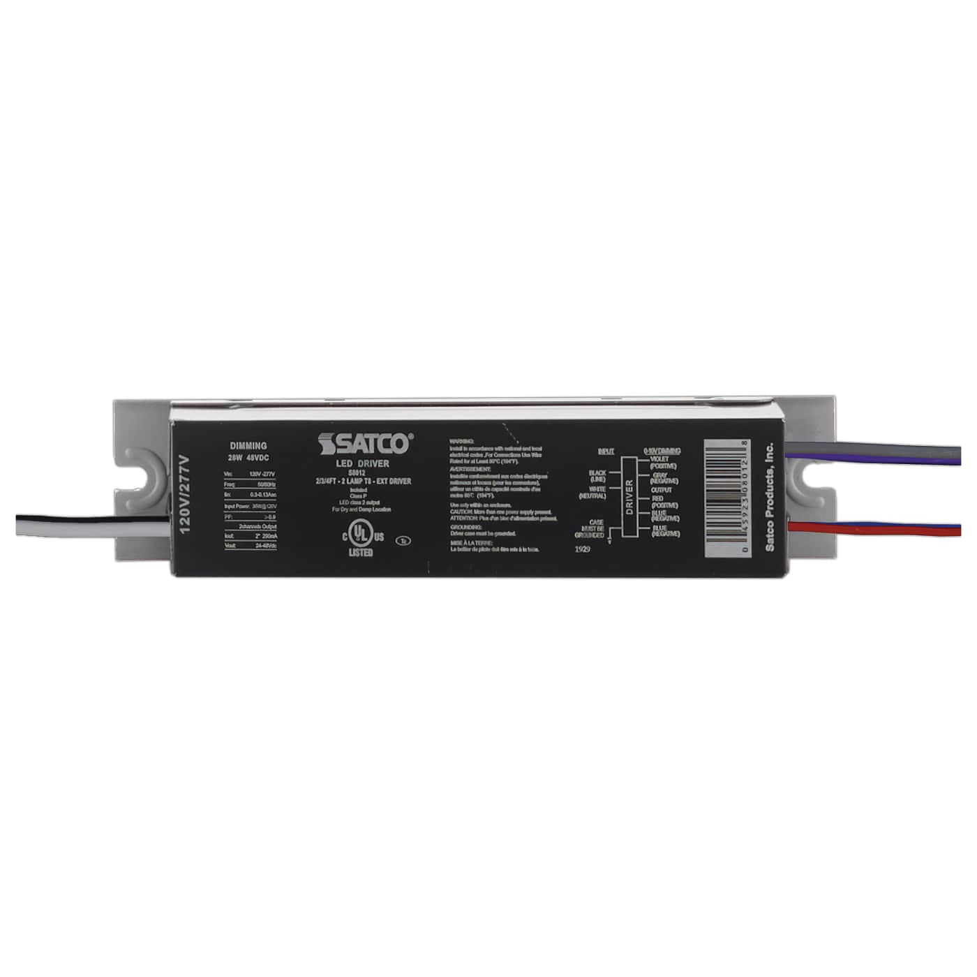 2/3/4FT - 2 LAMP T8 - EXT DRIV - S8012