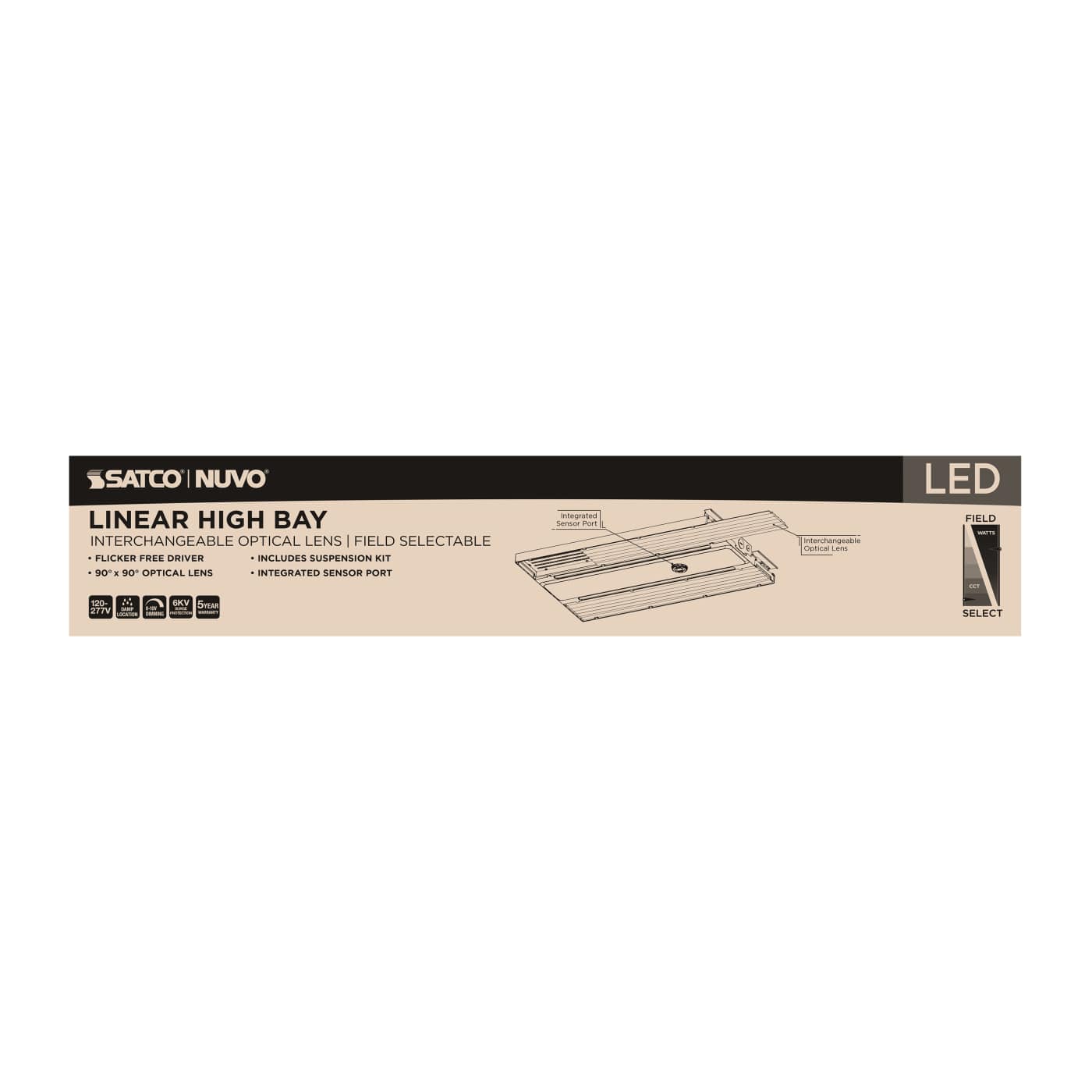 LED SELECTABLE LINEAR HIGH BAY - 65-1010