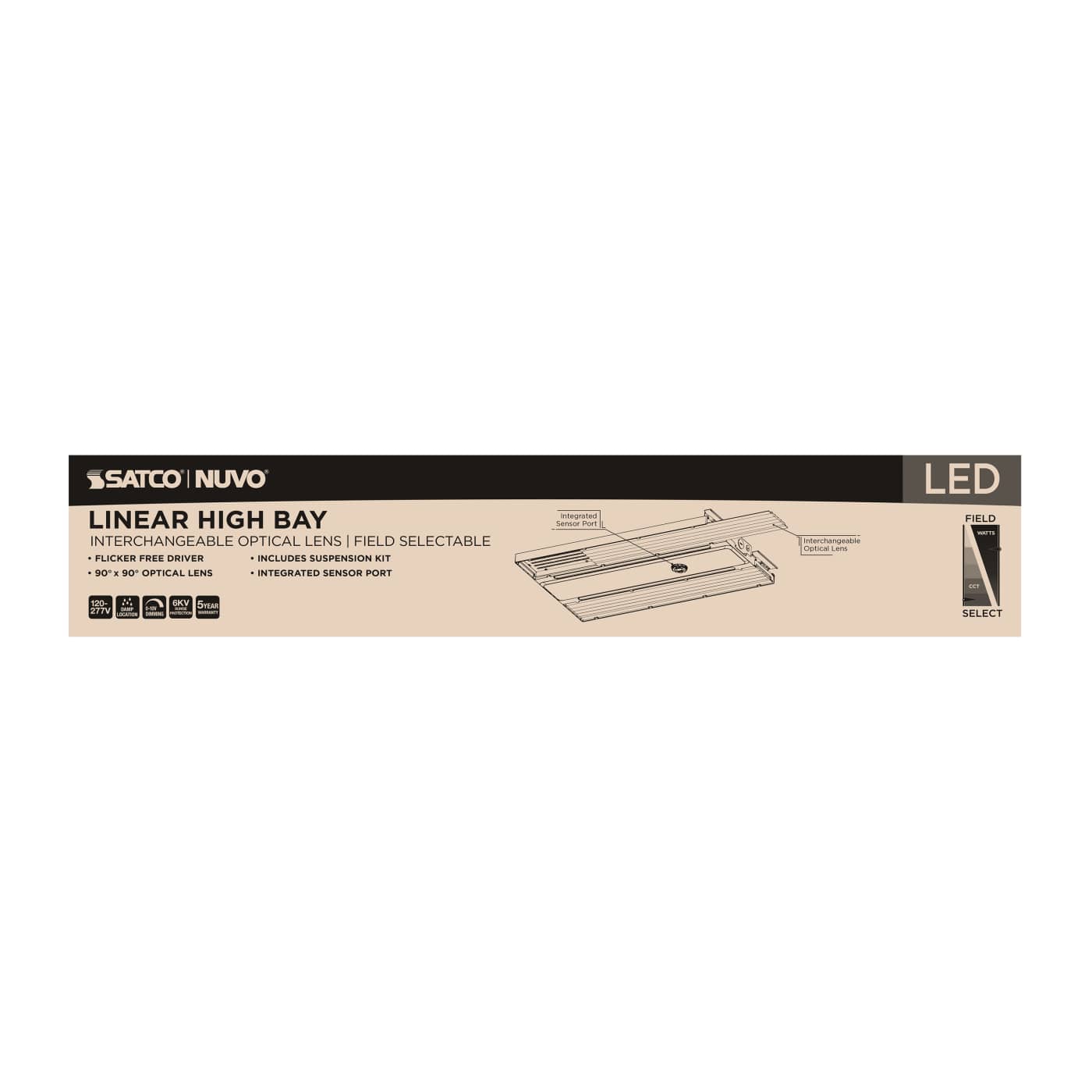 LED SELECTABLE LINEAR HIGH BAY - 65-1011