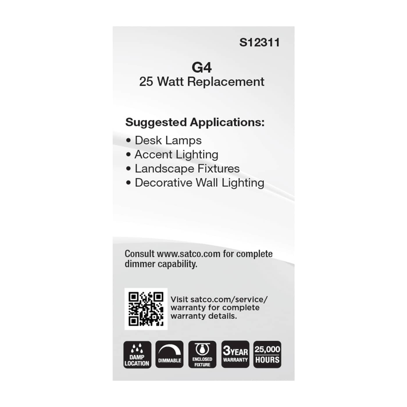 3W/LED/G4/CL/830/12V - S12311