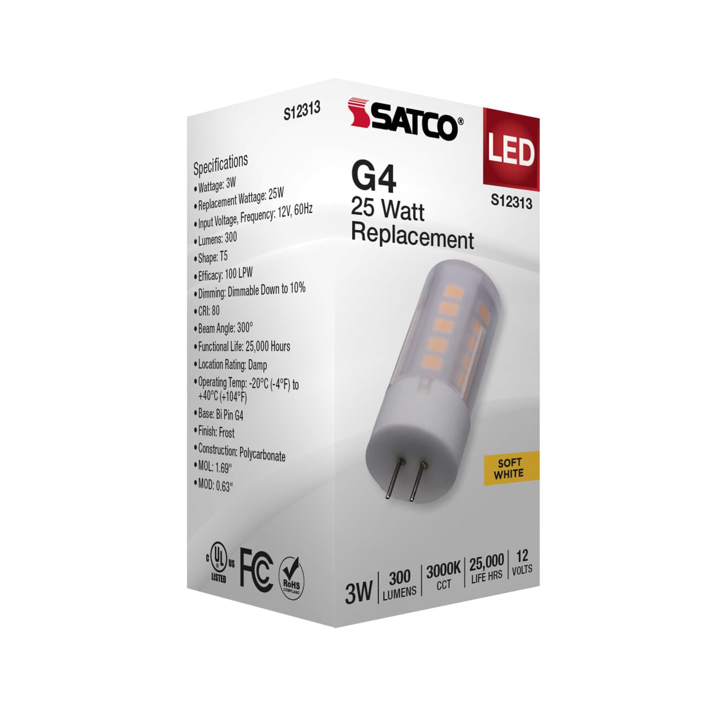 3W/LED/G4/FR/830/12V - S12313