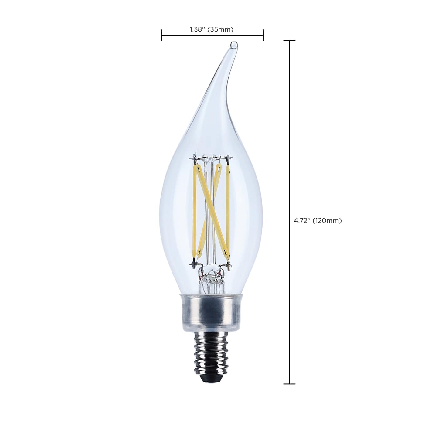 5.5CA10/LED/950/CL/120V/E12 - S12509