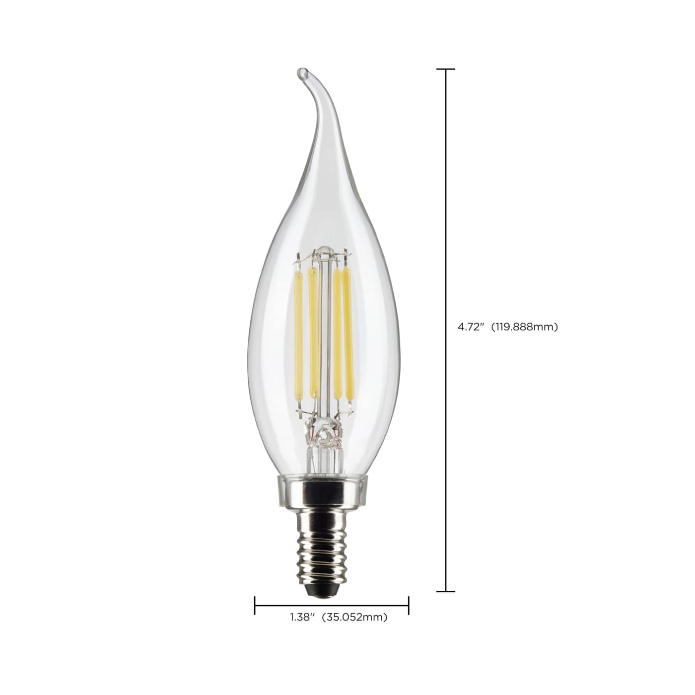 4CA10/LED/940/CL/120V/E12 - S21298