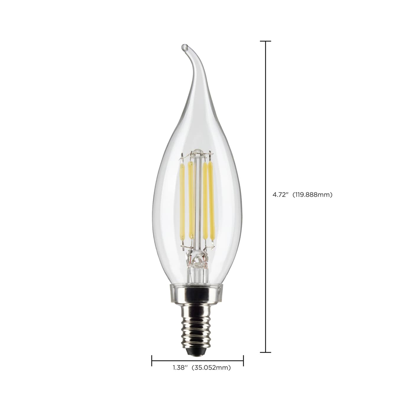 4CA10/LED/950/CL/120V/E12 - S21299
