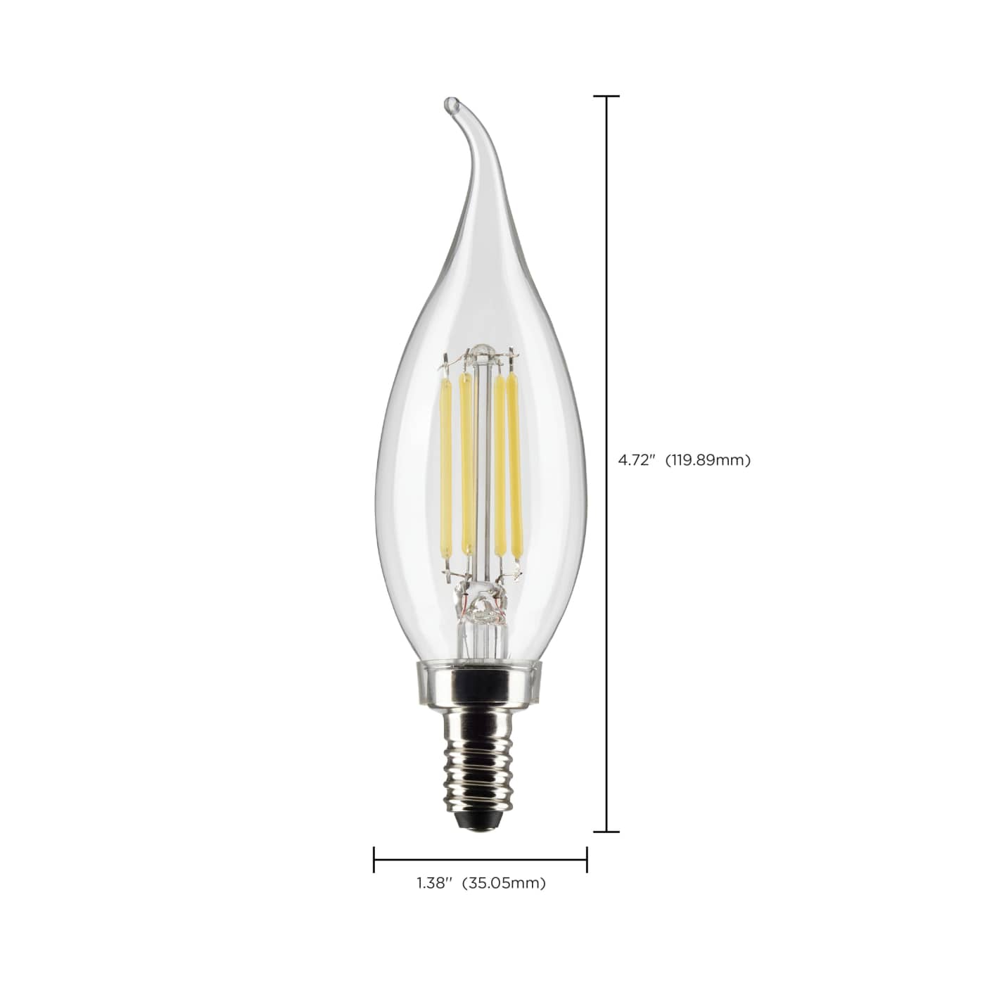 5.5CA10/LED/927/CL/120V/E12 - S21304
