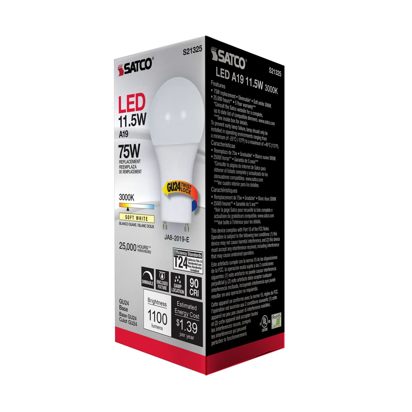 11.5A19LED/930/GU24/120V - S21325