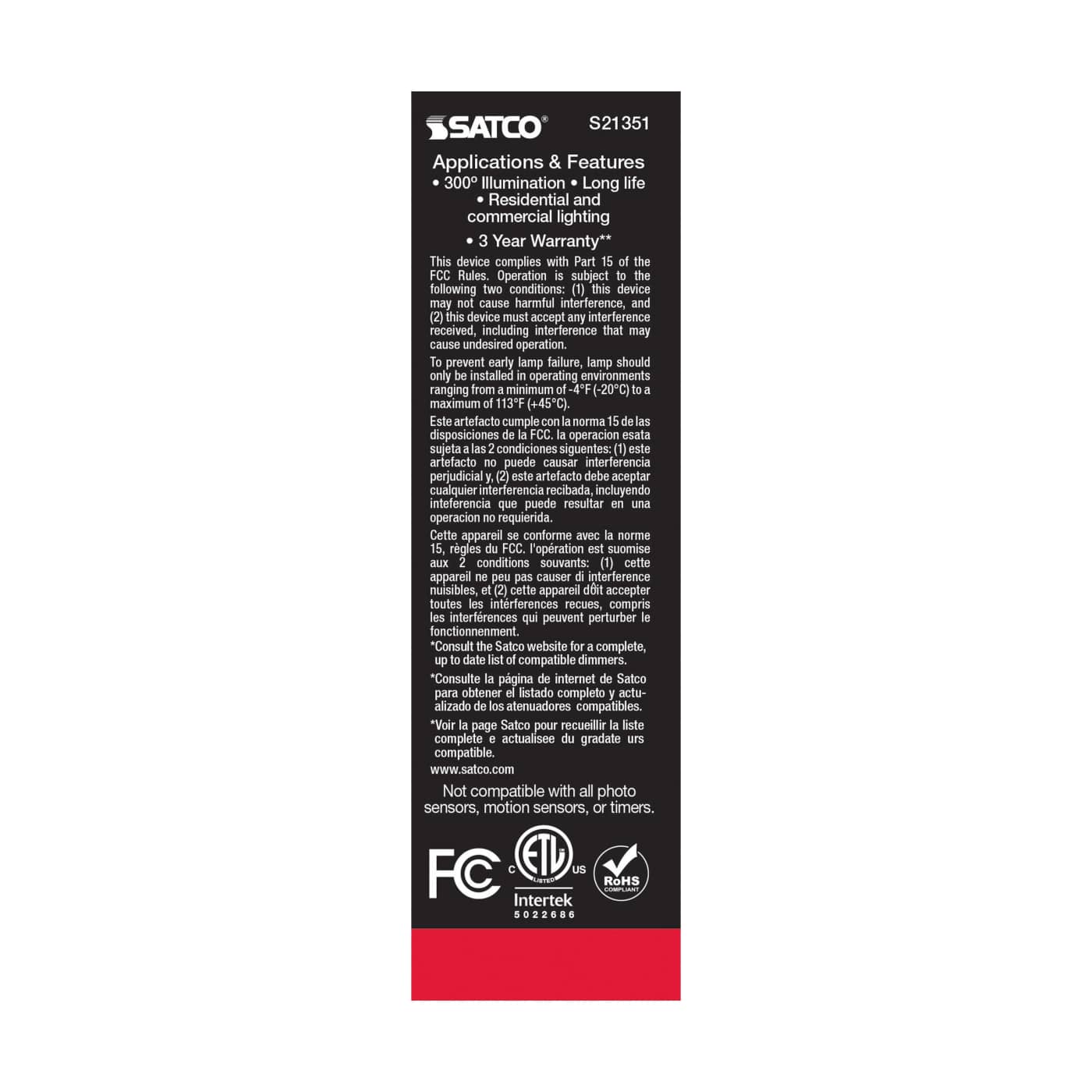 8T10/LED/CL/930/120V/E26 - S21351