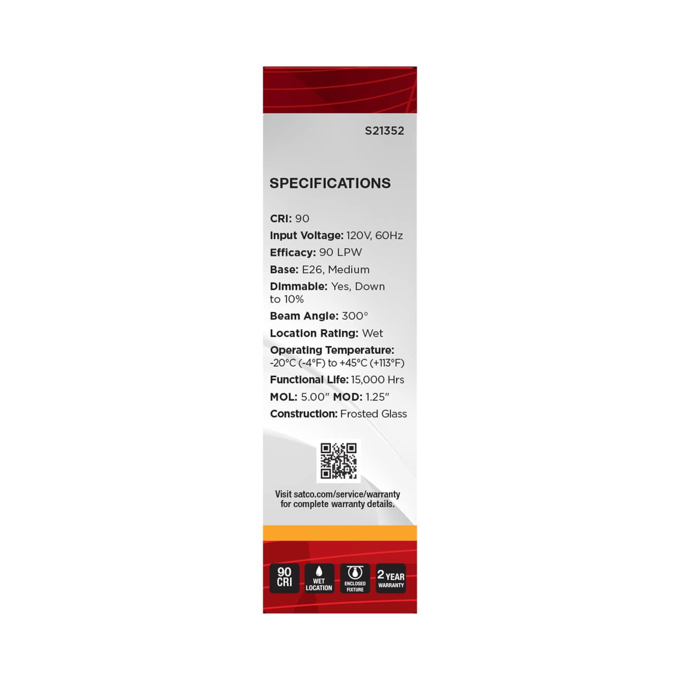8T10/LED/FR/927/120V/E26 - S21352