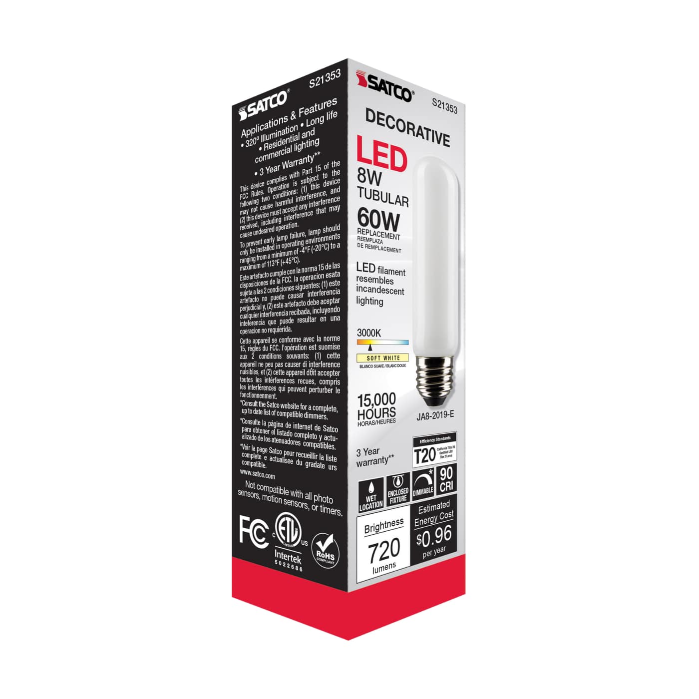 8T10/LED/FR/930/120V/E26 - S21353