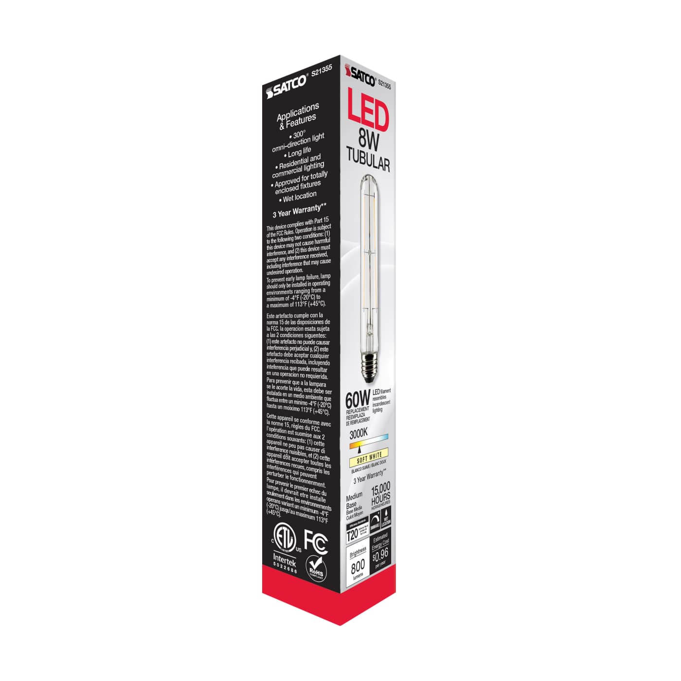 8T9/LED/CL/930/120V/E26 - S21355