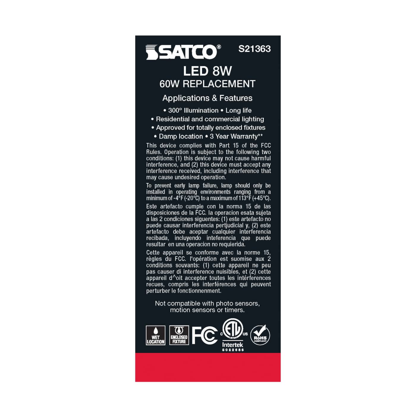8ST19/CL/LED/927/E26 - S21363