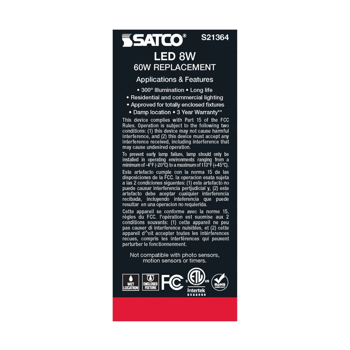 8ST19/CL/LED/930/E26 - S21364